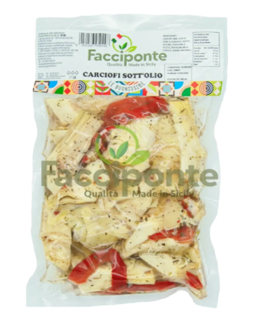 Confezione di carciofi sott'olio Facciponte
